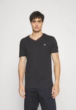 Pier One V Neck Bird Tonal 3 Pack - T-Shirts - White/Dark Green/Black -Pier One fb2018becdee4b1c81f7d032674f18f4