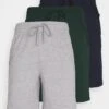 Pier One 3 Pack - Pyjamasbukse - Dark Blue /Mottled Dark Grey/Dark Green -Pier One fbadd663c5594d29a25948737d7d986a