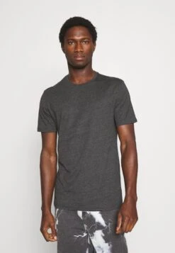 Pier One 3 Pack - T-Shirts - Black/Mottled Dark Grey/Bordeaux -Pier One fbb1fa11fda54722bafd9df33f46d342