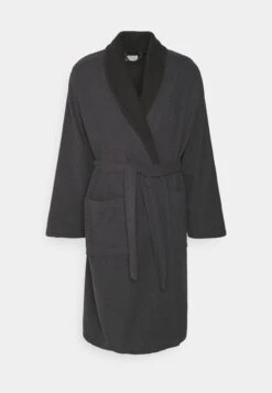 Pier One Shawl Towel Bathrobe - Badekåpe - Dark Grey -Pier One fc899b7e716e4af0a060b8230c31bf9e
