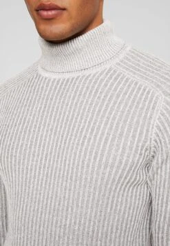 Pier One Strikkegenser - 111 - Mottled Light Grey -Pier One fea4b15041fe4254ac1426dc28a9b165